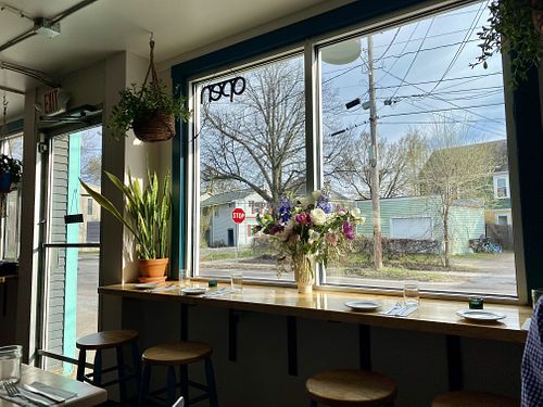 Window seating   at Fancy's in Burlington