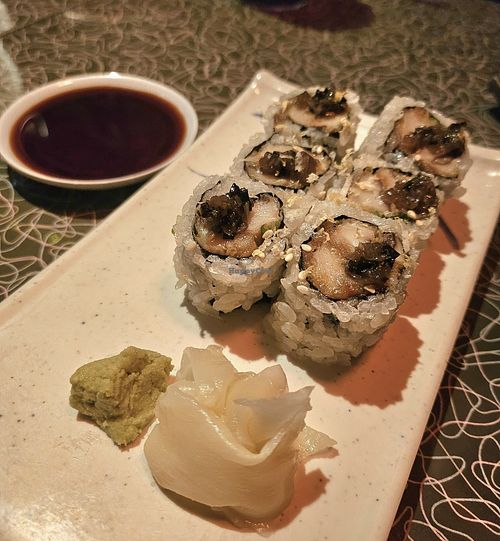 Shitake Mushrooms rolls at Hojoko in Boston