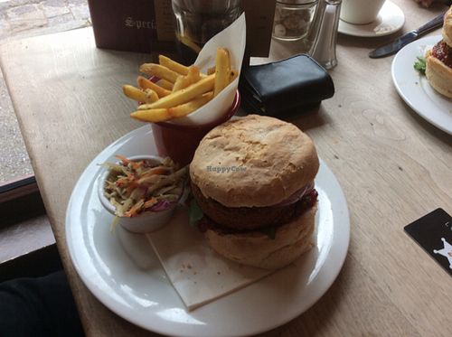 falafel burger.  delicious at Lounges - Porto Lounge in Bristol