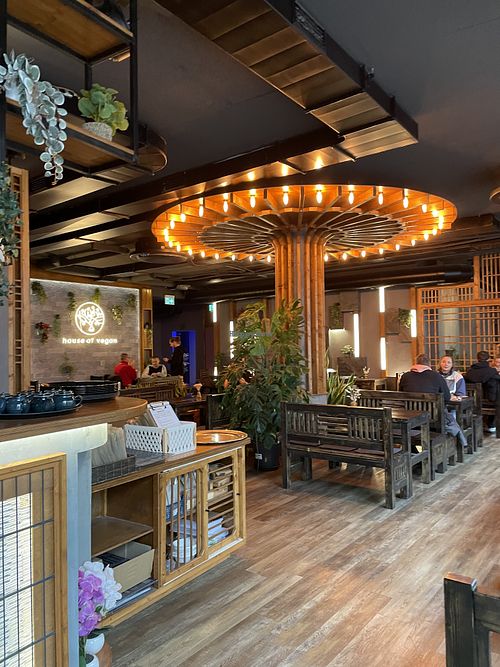 Inside  at House of Vegan in Leipzig