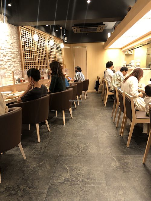 Interior  at Yuniwa Vege Ramen in Osaka