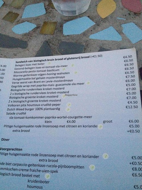 Paal 69 Menu at Paal 69 in Zandvoort