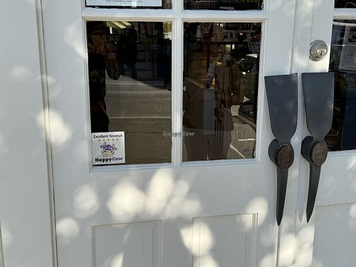 They got stickered 😃🐮  at Nova Terra Kitchen & Creamery in Sebastopol