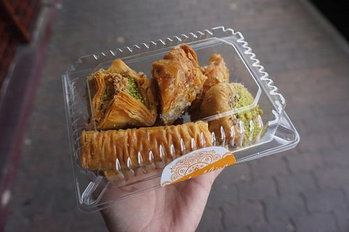 Baklava at Al Mina Mediterranean Patisserie in Adelaide