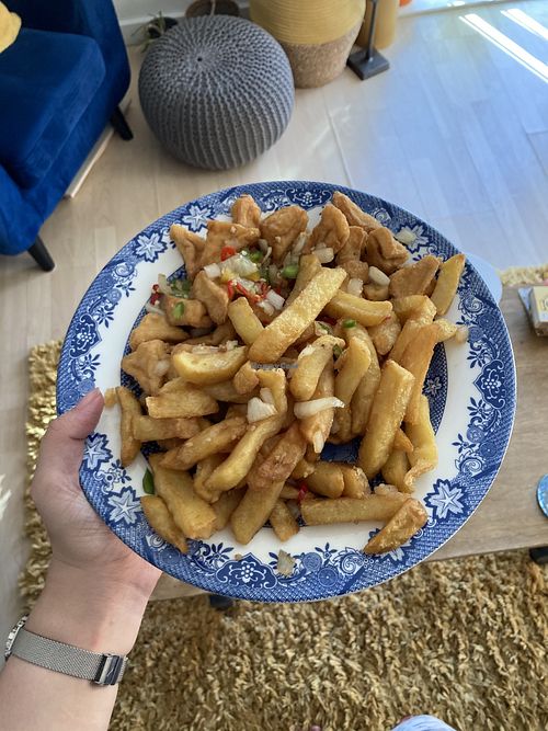 GF Salt n’ pepper tofu & salt n’ pepper chips at Sweet Mandarin in Manchester