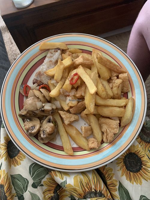 Vegan gf salt & pepper munchie box & spring roll   at Sweet Mandarin in Manchester