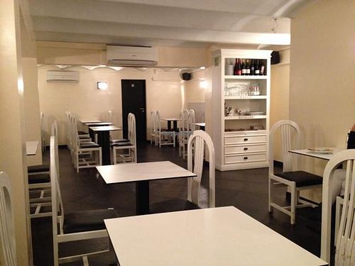 inside upstairs  at Zaatar Vegetariano in Barcelona