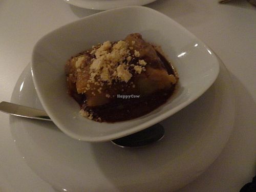 Tatin with pears at Zaatar Vegetariano in Barcelona