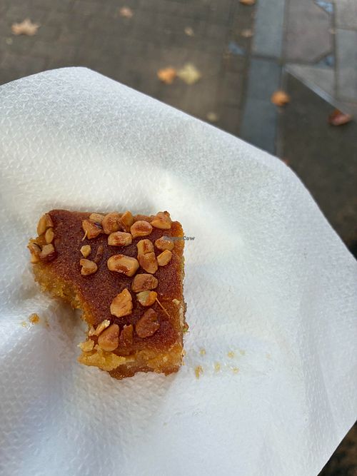 Free Baklawa on the way out at Beirut Garden in London