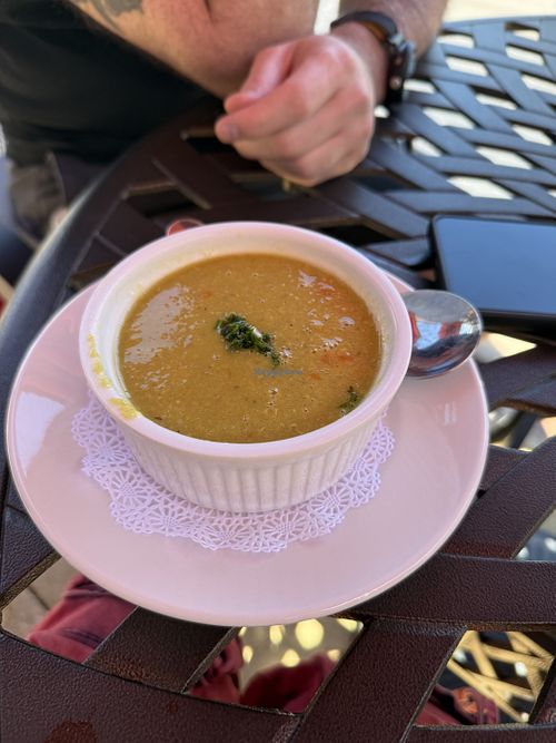 Lentil soupp  at Olive and Fig in Hilton Head Island