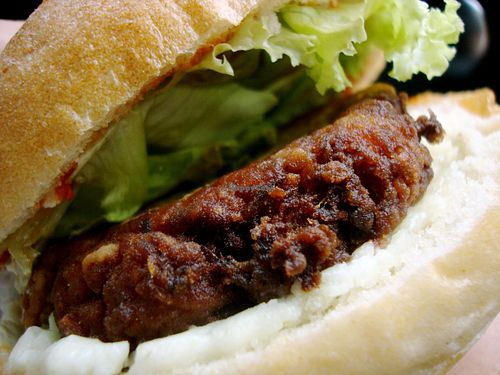 hemp burger at Makro Vega in Split