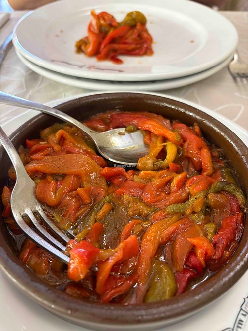 Roasted peppers at Terete in Haro