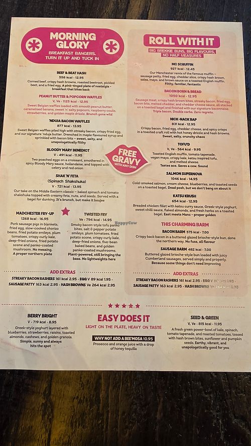 Lots of vegan options at MAN - Amber Alehouse - T2  in Manchester