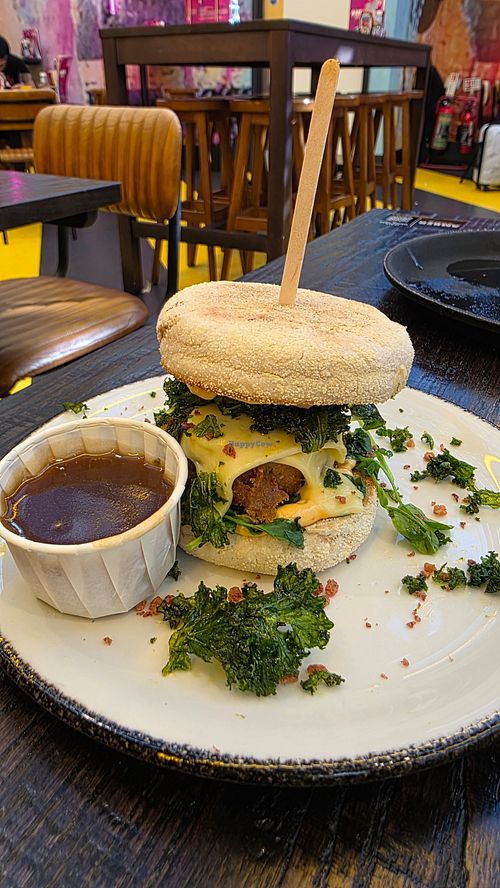 I got Tofu'd. Didn't have the gravy as not sure if vegan. at MAN - Amber Alehouse - T2  in Manchester