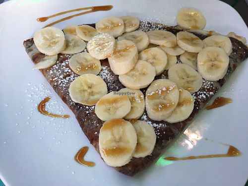 crepe with chocolate and banana at Creperie Lamara in Hannover