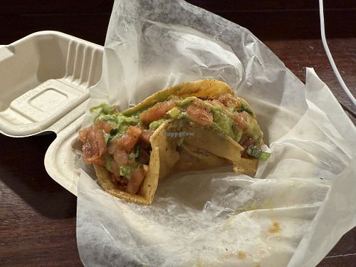 Taco comes all wrapped up in case you’re running to your plane  at OAK - Cancun - T1  in Oakland