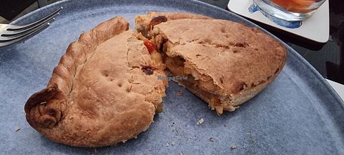 Red thai pasty at Fullers Bakery in Totnes
