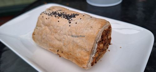 Vegan sausage roll at Nook & Noble in Ceredigion