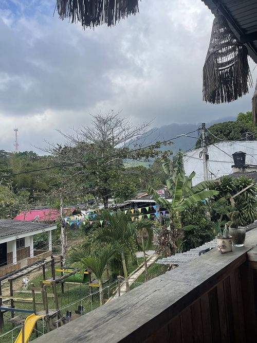 Upstairs view  at Cattleya Fast Food & Souvenirs in Santa Marta