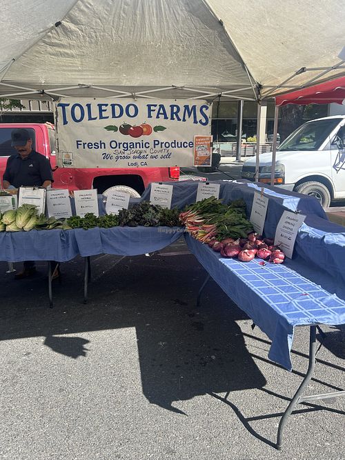 Yay for organic produce!   at Certified Farmers Market in Sacramento