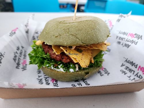 Nacho Taco Burger at Veg Van in Auckland