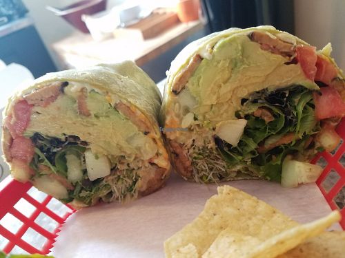 Tempeh BLT with vegan cheese  at DellzVille in Charleston