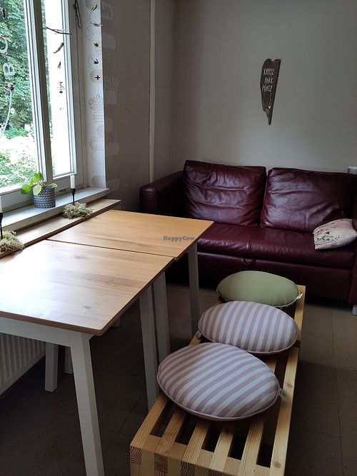 Sitzecke drinnen at Bohnentanke in Garz