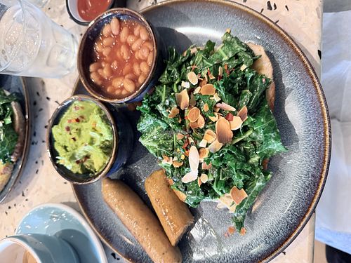 Vegan breakfast  at Corner Coffee in Porthcawl