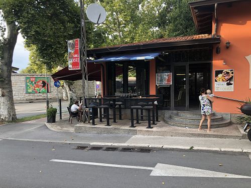 From the outside, it’s the only business on this bit of the road  at Grill restaurant "Odisej" in Pula