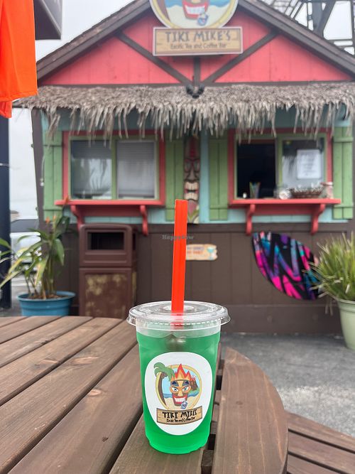 Drink and location at Tiki Mike's in Panama City Beach