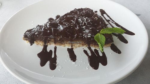 Cheesecake style. coconut, banana and chocolate at The Wala Room in Torremolinos