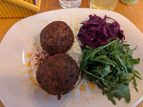 Falafel at Farm & Harper in Whitstable