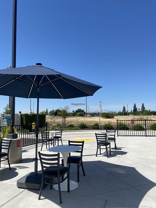 Outdoor Seating Available   at Smallcakes Cupcakery and Creamery in Modesto