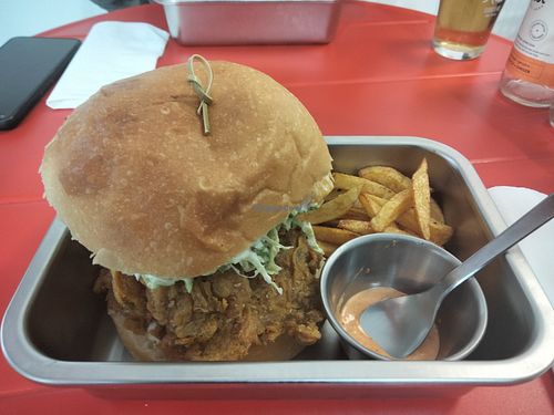 Crispy burger. at Ongo in Porto