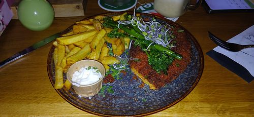 Carrot Schnitzel at Levels in Harlingen