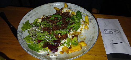 Pulled Mushroom Kapsalon at Levels in Harlingen