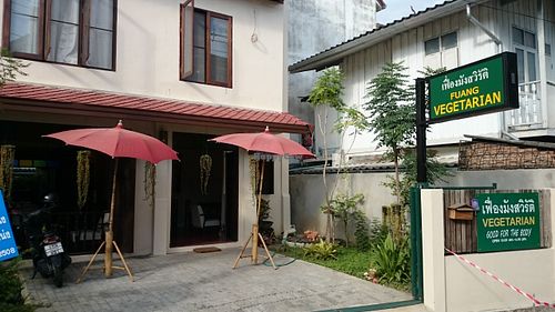 Entrance to Fuang Vegetarian at Fuang Vegetarian in Chiang Mai
