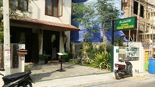 street front at Fuang Vegetarian in Chiang Mai