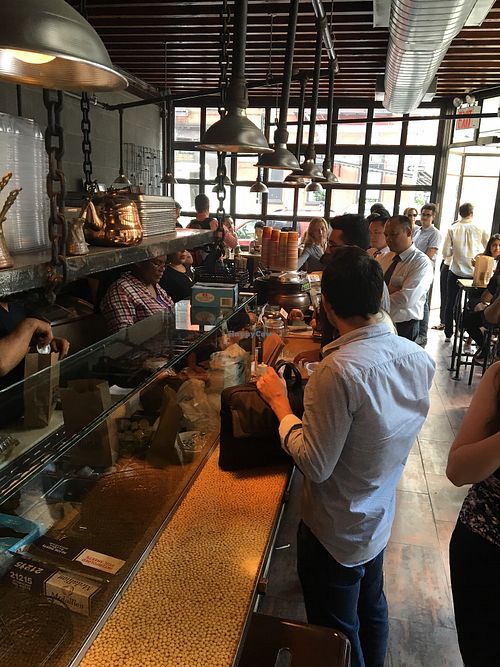 cozy but busy  at Nish Nush in New York City