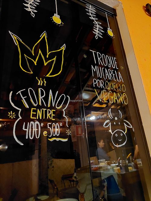 Vegan cheese available at Pizzaria e Choperia Tempo in Santana Do Riacho