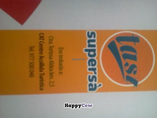 Look for this sign at ecospai in Tortosa