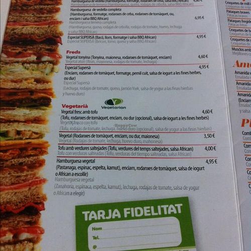 Veg options 2 at ecospai in Tortosa