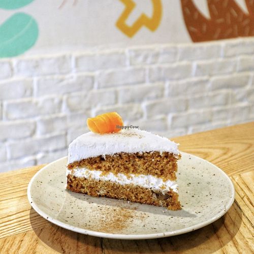 carrot coco cake  at Quinoa in Barcelona