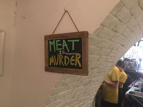 Nice sign at Quinoa in Barcelona