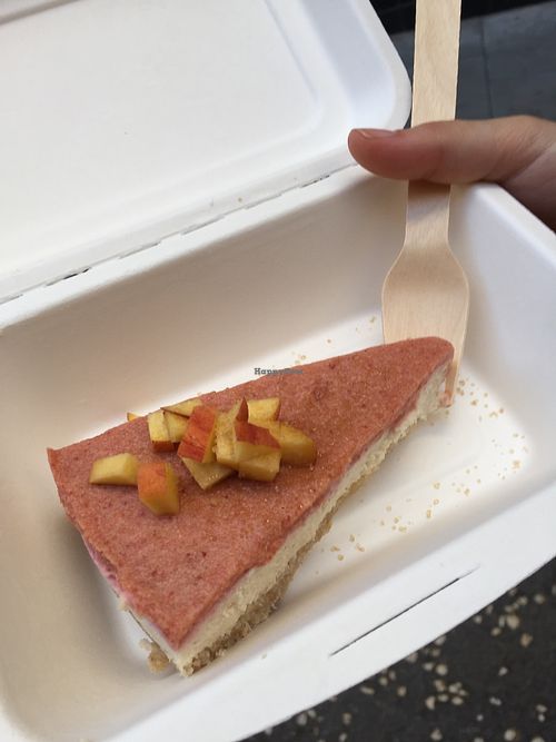 Vegan Cheesecake takeaway! at Quinoa in Barcelona