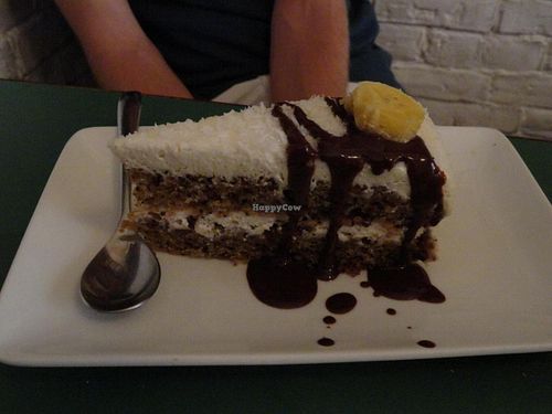 Creamy carot cake at Quinoa in Barcelona