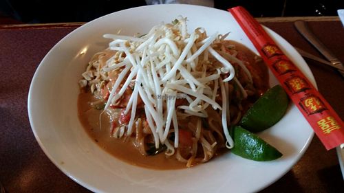 Thai Peanut noodles at Cafe Zazzle in Petaluma