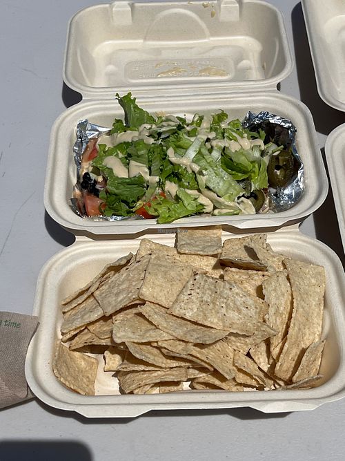 Jackfruit nachos   at Luna's Vegan Eats in Kailua Kona