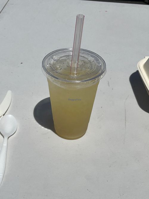 Lilikoi  lemonade   at Luna's Vegan Eats in Kailua Kona