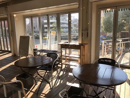 Inside at Sasaya Cafe in Tokyo